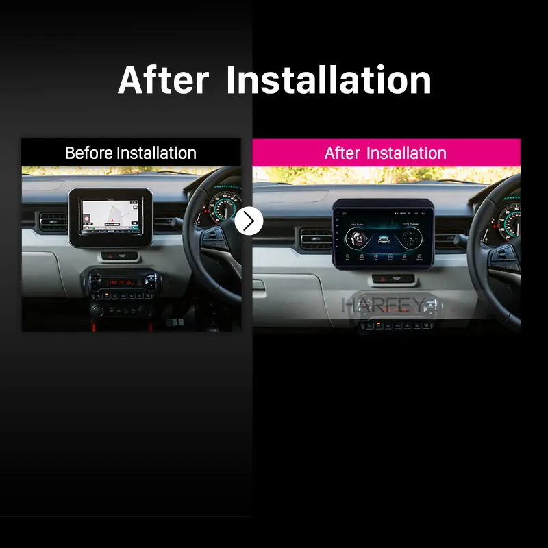 Harfey 9 &quotAndroid 8 1 GPS автомобильное радио для Suzuki IGNIS 2016-2018 с Bluetooth USB WIFI AUX поддержка