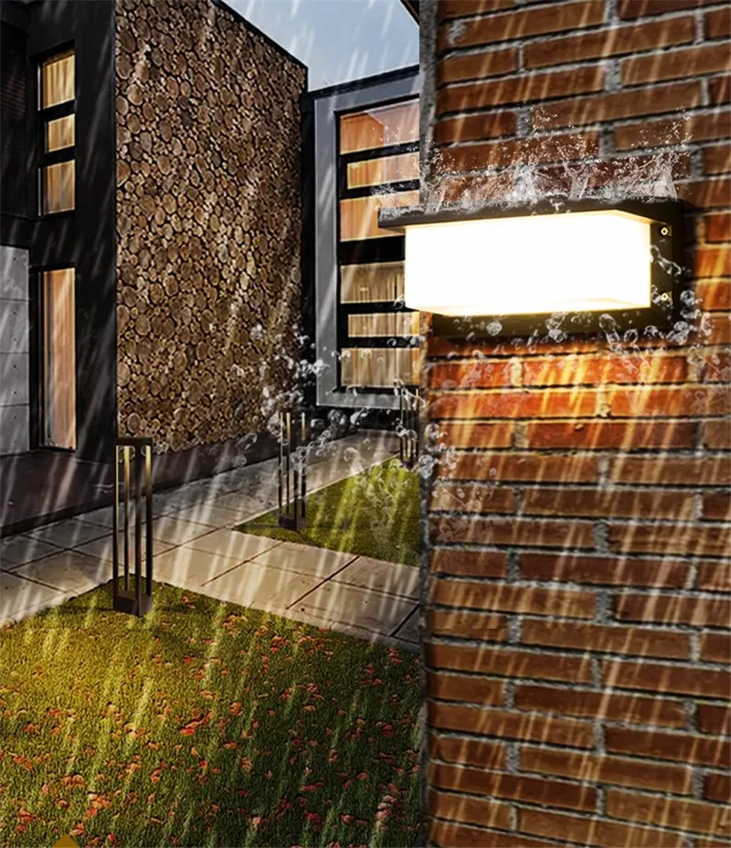 Водонепроницаемый светодиодный настенный светильник для крыльца 30 Вт