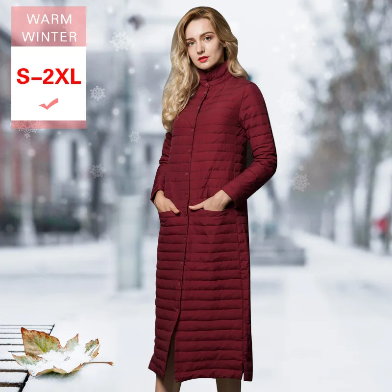 Женская тонкая куртка пуховик на утином пуху сверхтонкий теплый ветрозащитный