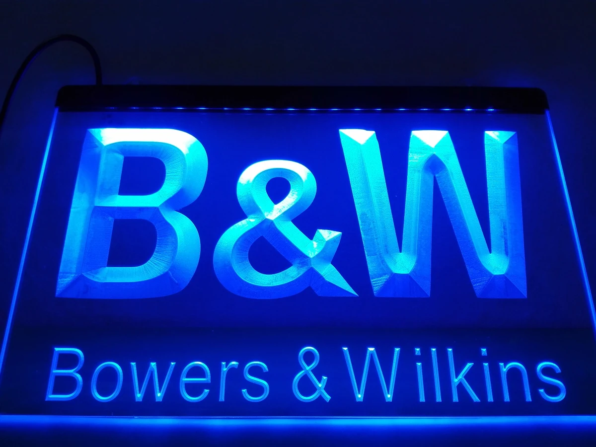 

LL019- B & W Bowers & Wilkins неоновая звуковая вывеска для домашнего декора