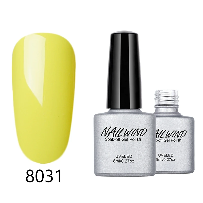 8031 NAILWIND, 8 мл, чистый, 8031-8060 цветов, Гель-лак для ногтей, замачиваемый, УФ светодиодный, стойкий лак для ногтей, грунтовка, Гель-лак для ногтей - Цвет: 8031