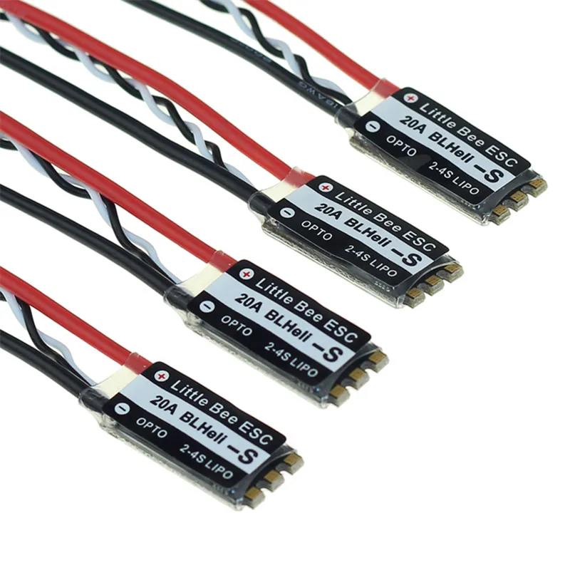 Новое поступление Пчелка BLHeli_S 20A OPTO 2 4 S ESC Dshot600 для Радиоуправляемый Дрон FPV Racing