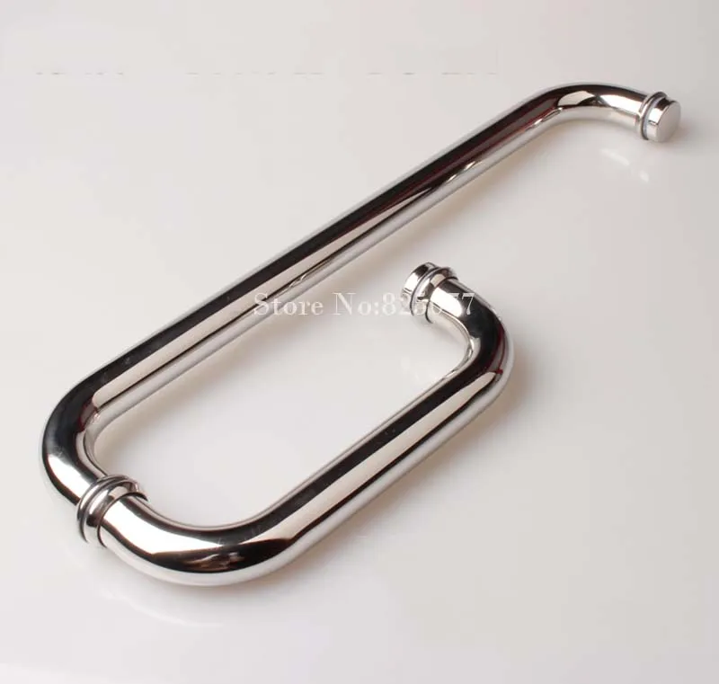 Безрамная дверная ручка для душа L образное зеркало из нержавеющей стали 304 длина