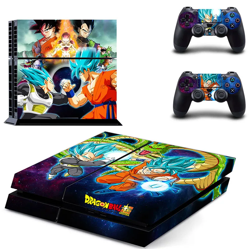 Новый Dragon Ball винил кожи для Playstation 4 консоли Стикеры + 2 контроллера наклейка