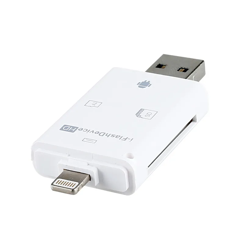 LL TRADER i-Flash Drive Multi-Card OTG Reader HD Micro SD &amp TF Memory USB Card Adapter for iPhone 8/Andriod/PC Device | Компьютеры и