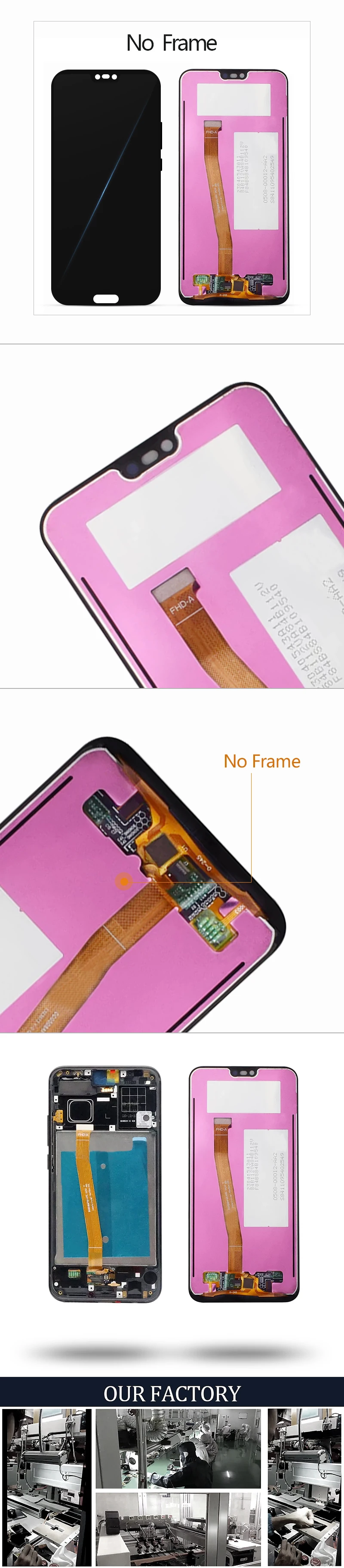 Дисплей для huawei Honor 10, ЖК-COL-L29, COL-L09, ЖК-дисплей, дигитайзер, с отпечатком пальца, для Honor 10, дисплей с рамкой