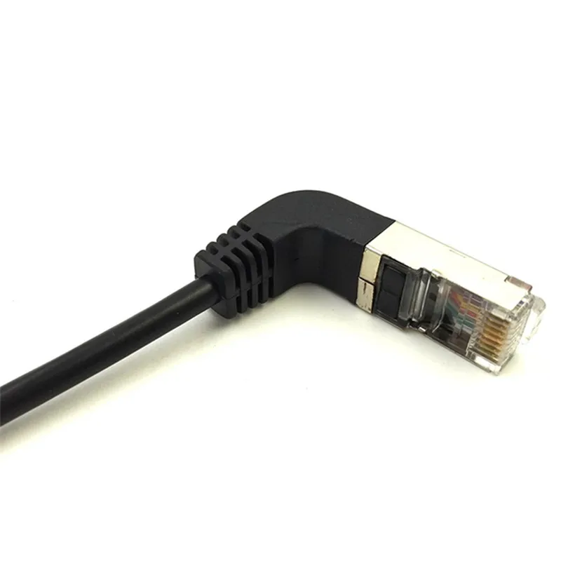 Локоть вниз и вверх Угловой 90 градусов cat5e 8P8C FTP STP UTP Cat 5e Ethernet сетевой кабель RJ45