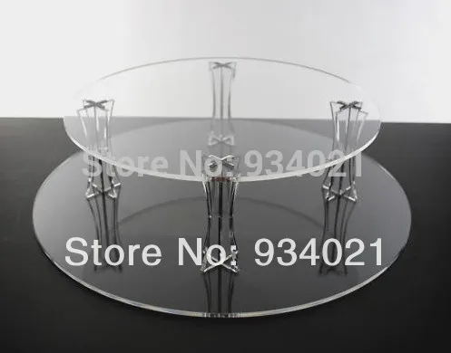 

Round Crystal 2 Tier Acrylic Cake Stand , Simple Cake Stand