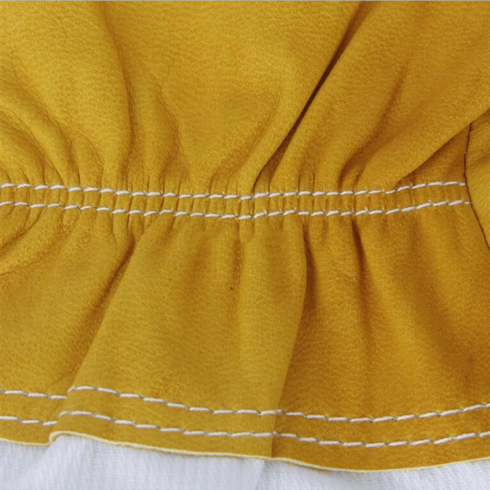 

1Pair The Beekeeper Prevent Tools Protective Beekeeping Gloves Goatskin Bee Keeping Vented Long Sleeves Beekeeping Tools