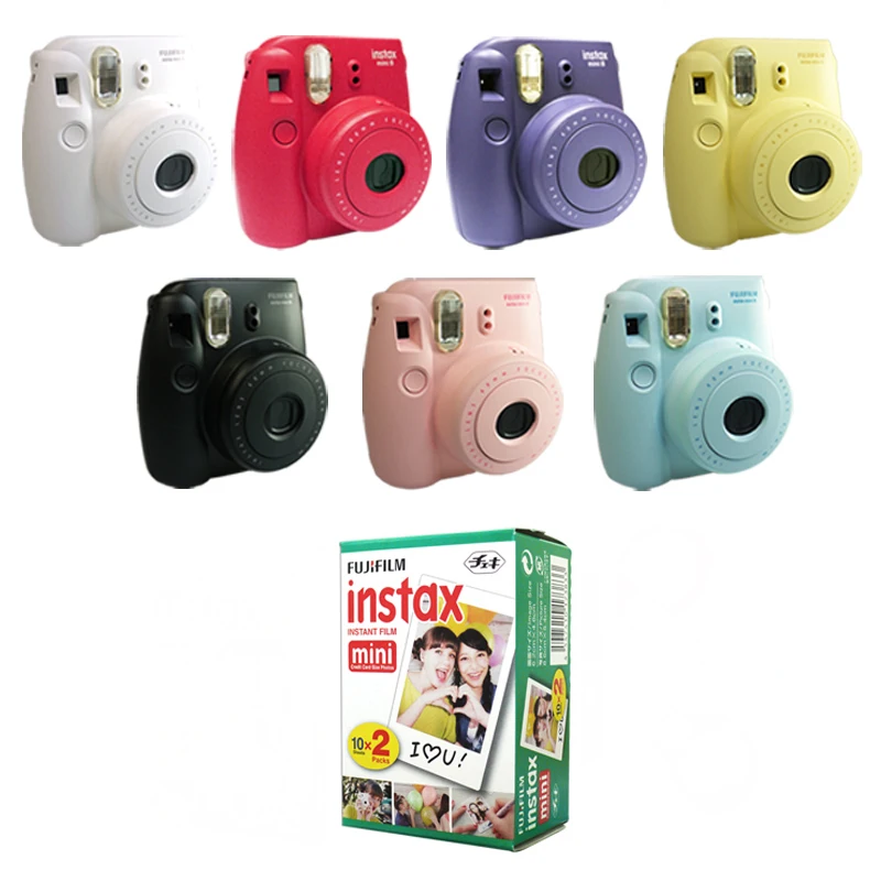 Fuji Fujifilm Instax Mini 8 мгновенная камера черный белый розовый синий малиновый