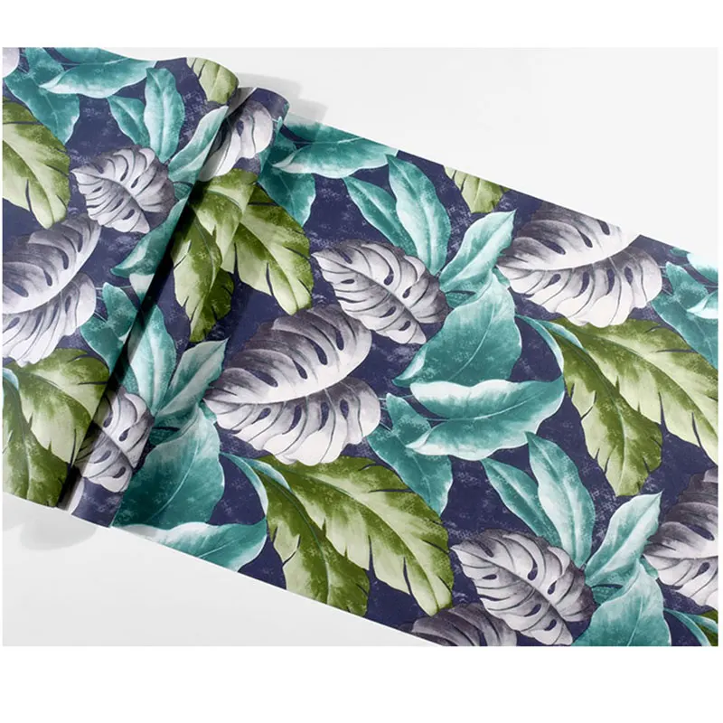 Nordic Banana Leaf Wall Papers Home Improvement Mediterranean Wallpapers for Living Room Sofa Background Walls Papel Contact |