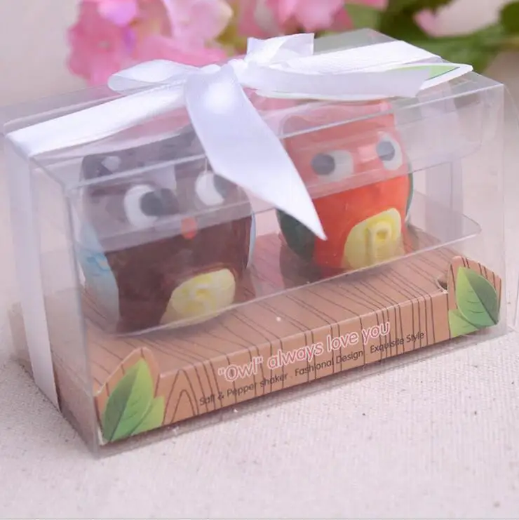 2 шт./компл. с милой совой для шлифования соли & перца из свадебные сувениры и