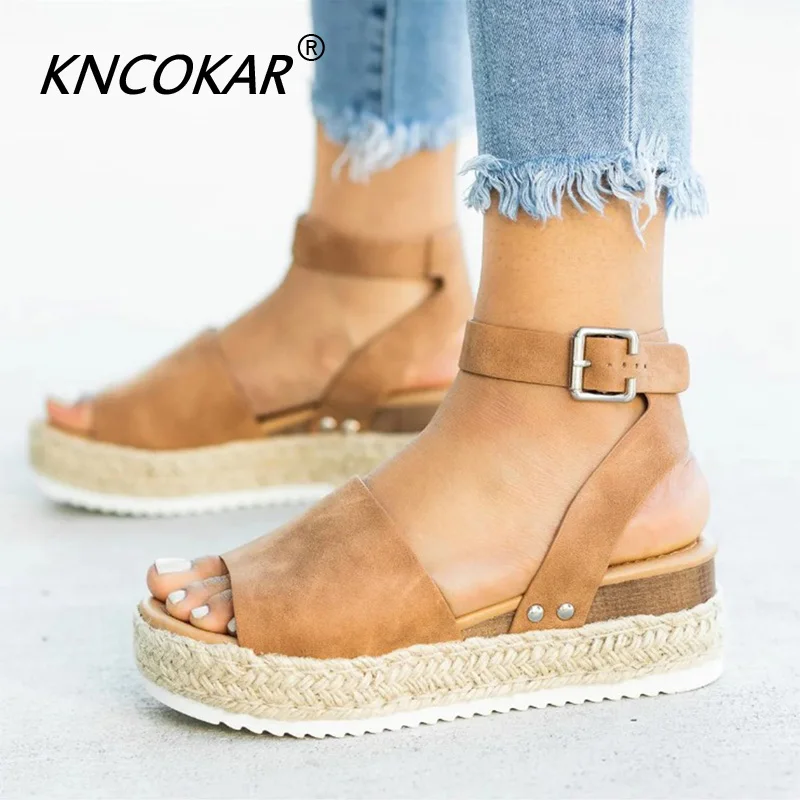 

Hot! Wedges Shoes For Women High Heels Sandals Summer Shoes 2019 Flip Flop Chaussures Femme Platform Sandals 2019 Plus Size