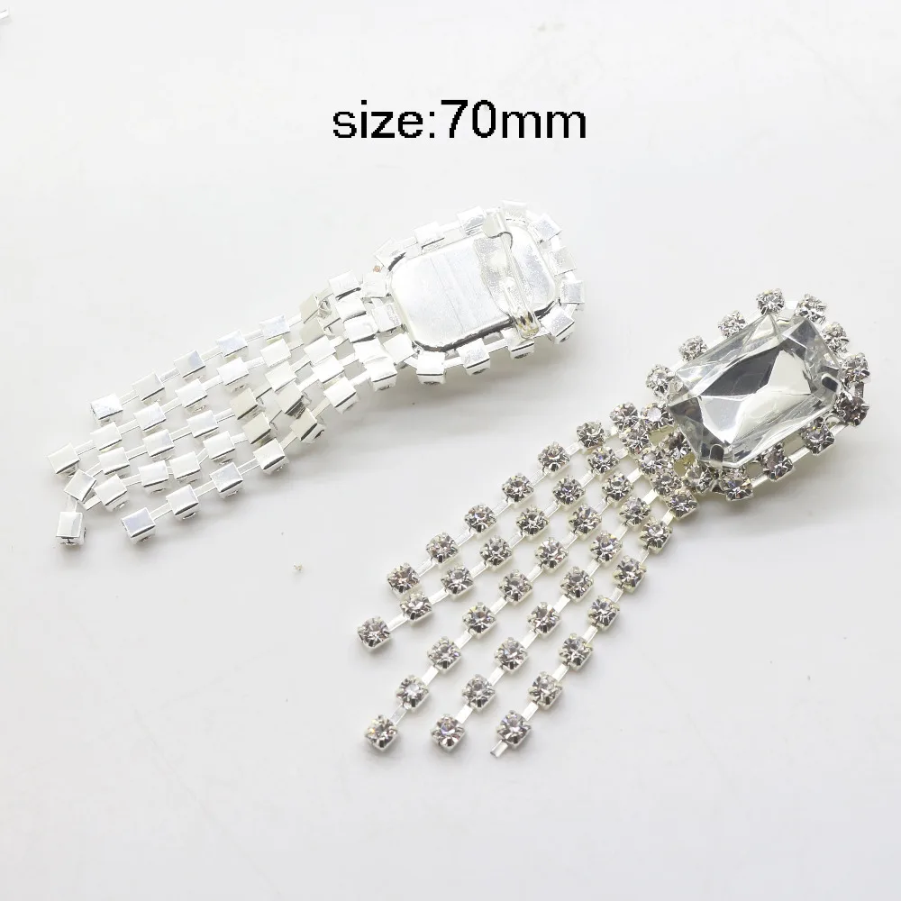 Модная брошь на пуговице со стразами 10 шт./лот посеребрение прозрачные кристаллы