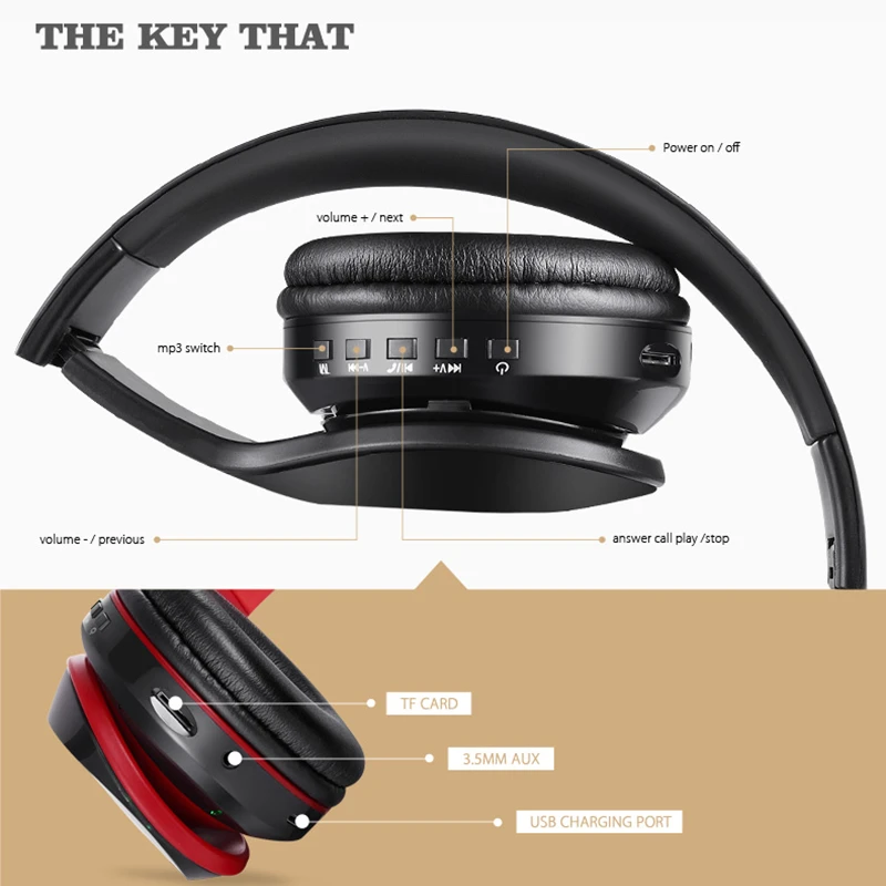BH7 Bluetooth наушники светодиодной подсветкой светящиеся гарнитура Беспроводной с