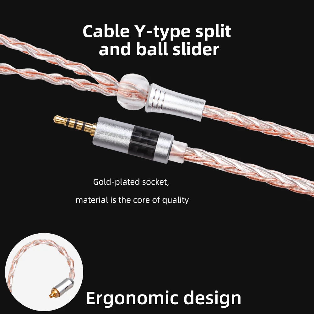 FDBRO 8-ядерный посеребренный наушников аудио кабель IE80 A2DC IM 2Pin 2,5/3,5/4,4 мм наушники с уравновешенным якорем кабель для LS50 LS70 LS200 LS300