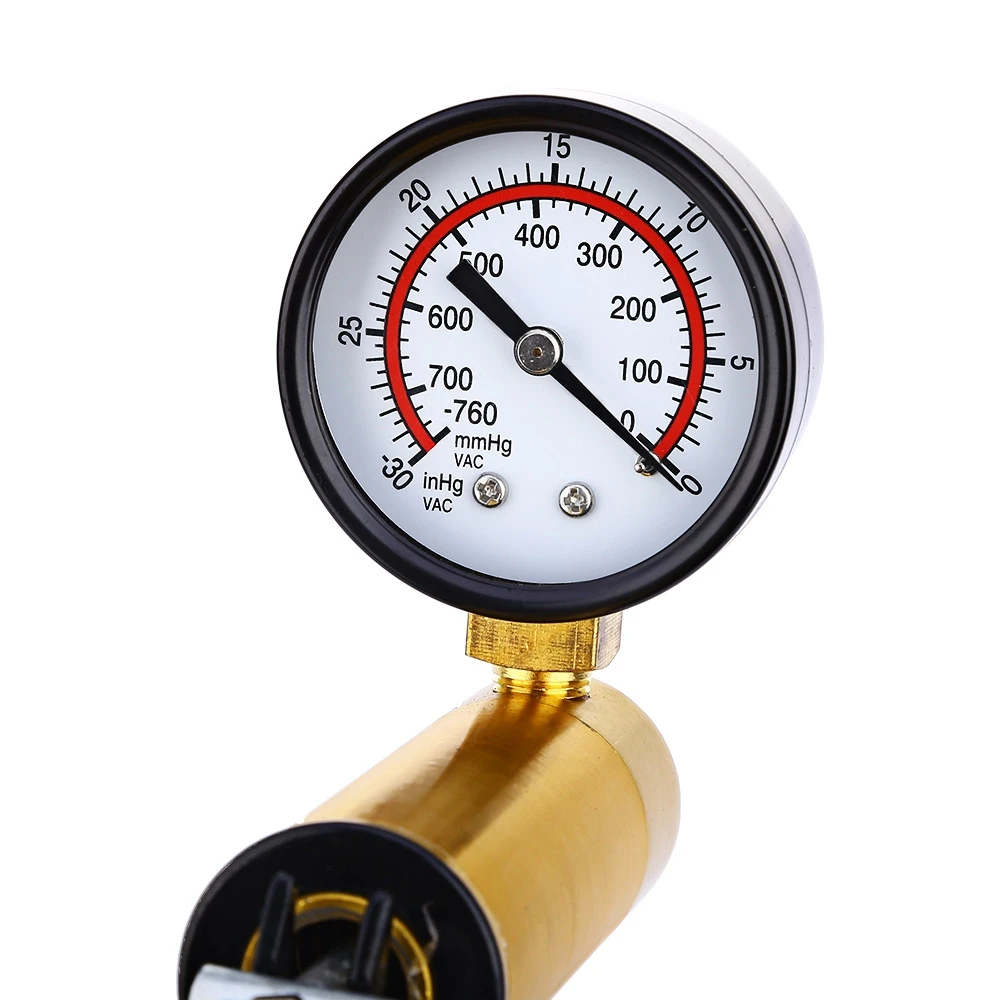 

ALLSOME Hand Held DIY Brake Fluid Bleeder Tools Vacuum Pistol Pump Tester Kit Aluminum Pump Body Pressure Vacuum Gauge HT1190