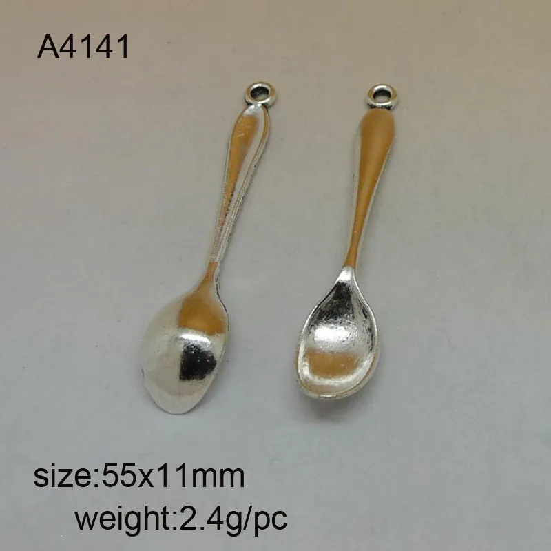 

25 шт., подвеска в виде ложки, 55 х11 мм