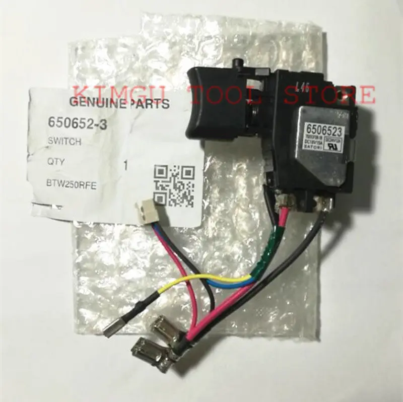

switch 650652-3 Replace for MAKITA BTW250 DTW250 DTW251RFE DTW251Z DTW250RFE DTW251RMJ BTW251Z BTW251RFE DTW251 BTW251 BTS130