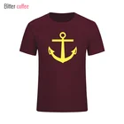 Футболка мужская с принтом игра игры, хлопковая тенниска с принтом якоря и коротким рукавом, майка европейского размера, лето