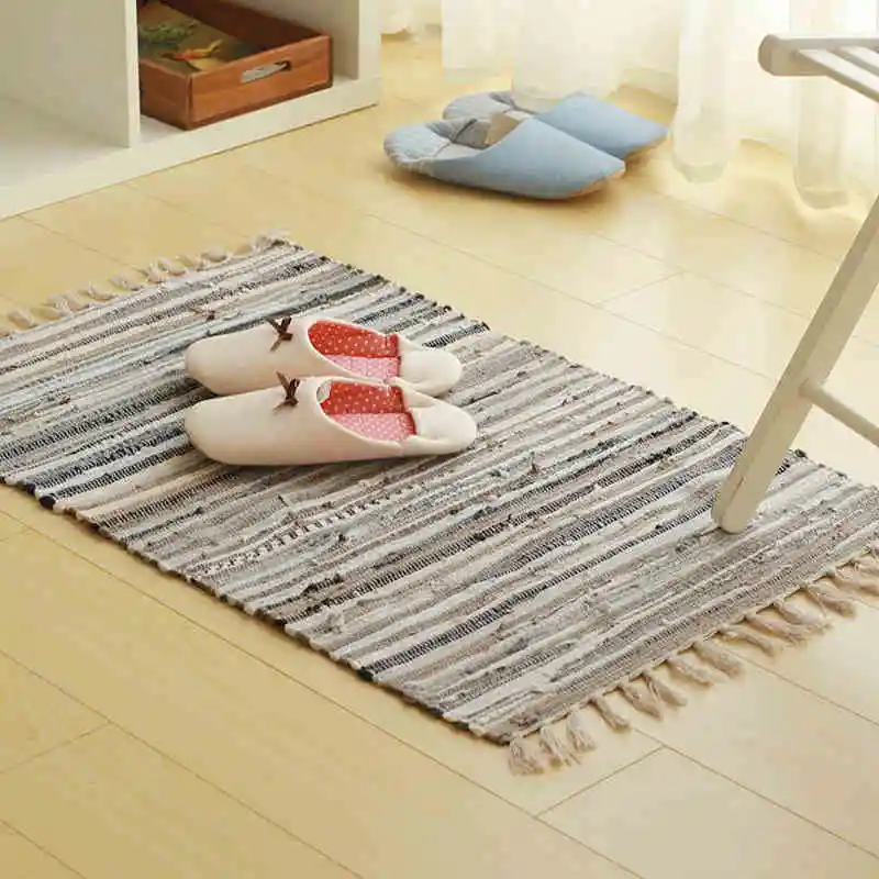 Kilim однотонный ковер для ванной комнаты из 100% хлопка геометрический индийский в