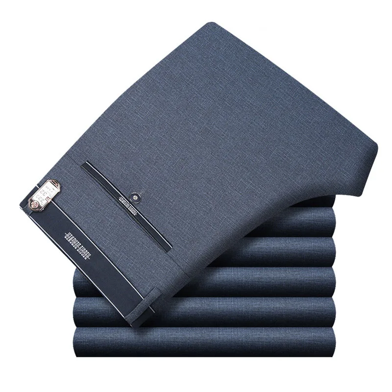 

Mens Suit Pants Autumn Men Dress Pants Straight Business Office Mens Formal Pants Big Size Classic Trousers Male