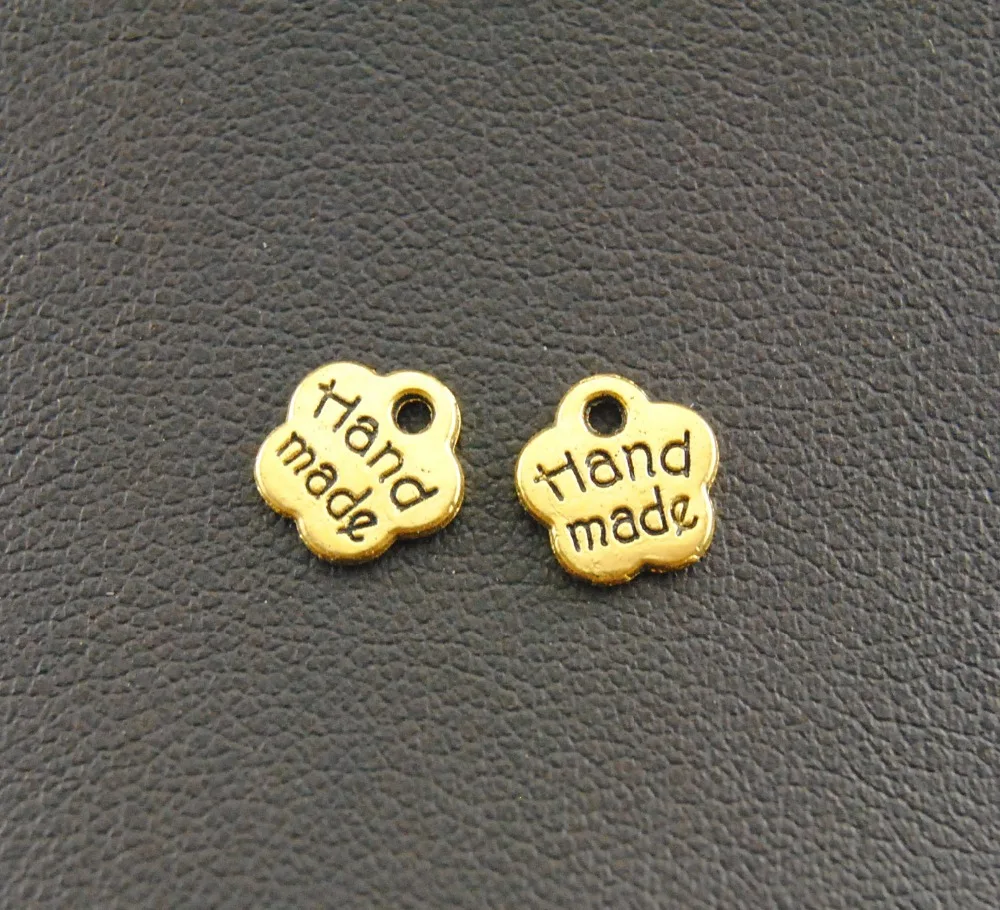 100 шт. металлические мини-подвески ручной работы в виде цветов для изготовления