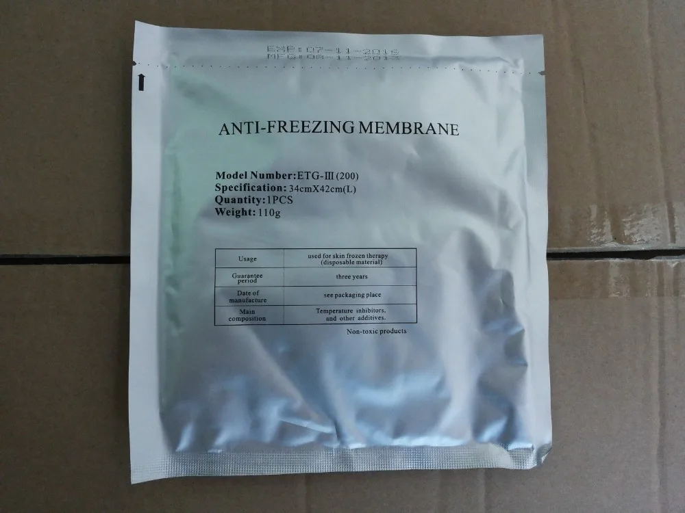 Антиfeeze мембраны для морозильной машины жира антифриз Крио подушечек размер 34*42