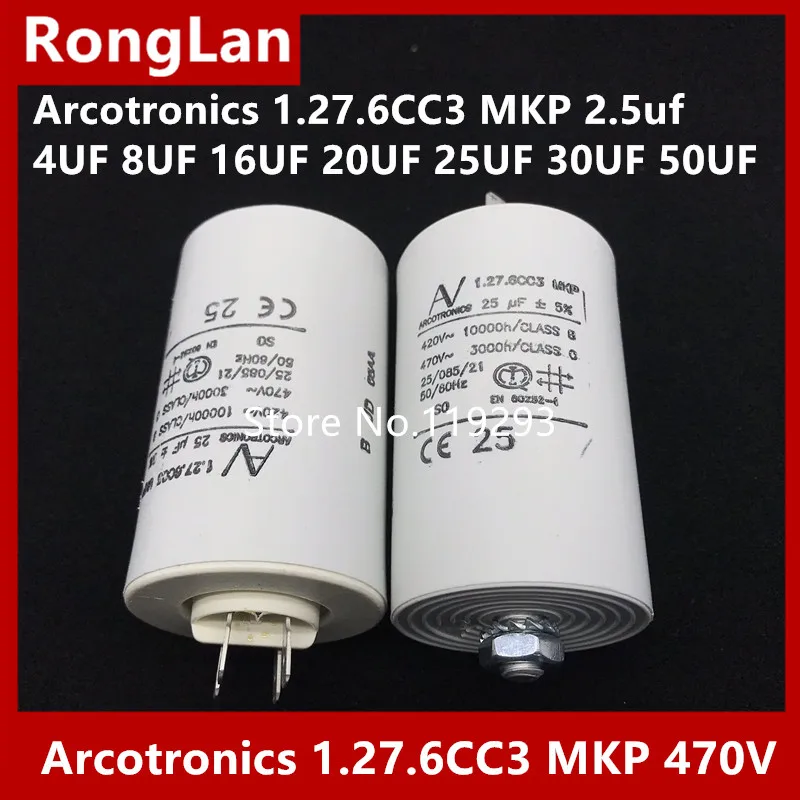 [BELLA] [Original authentic] Arcotronics 1.27 6 CC3 MKP 2 5 мкФ 4 8 F 16uf 20 25 30 50 5% конденсаторов запуска