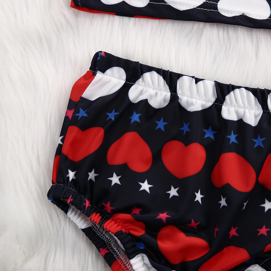 2017 Новые Детские Девочки Двухштучные Купальники Комплекты для девочек Купальный костюм для купания Малыша Плавательная одежда