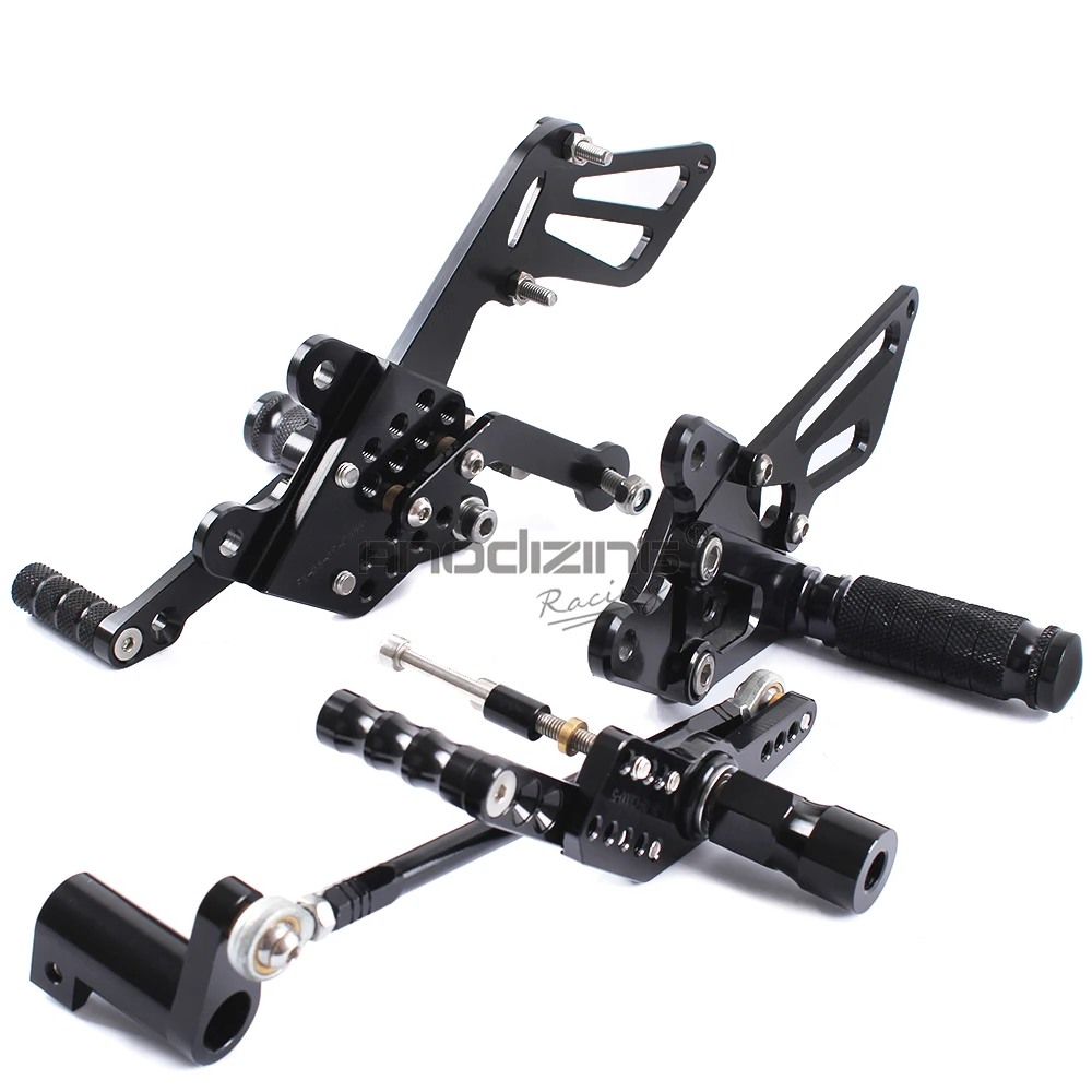 Полный CNC алюминиевый мотоцикл Регулируемый Rearsets задние наборы подножки для HONDA