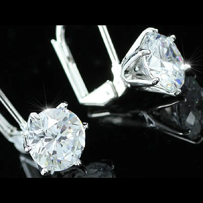 Розовые серьги в виде павлиньих звезд 2 карата прозрачные белые с кристаллами из