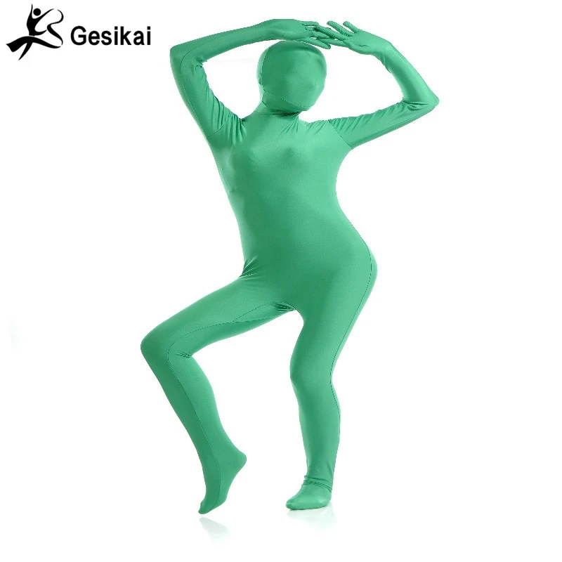 Взрослые костюмы Zentai из лайкры на все тело Хэллоуин женские облегающие спандекса