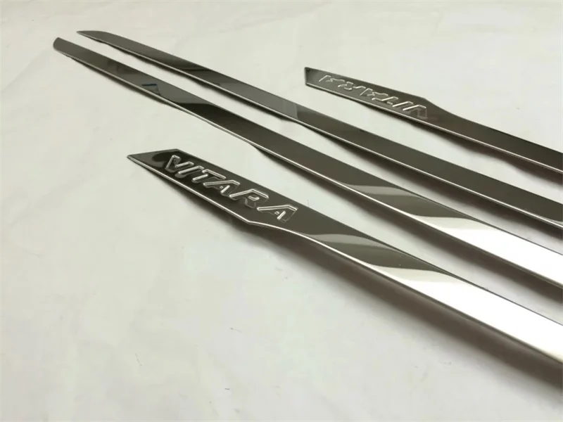 Abaiwai Stainless Steel For Suzuki Vitara 2015 2016 Side Door Body Trim Cover Trims Molding Protector Car-Styling Accessories | Автомобили