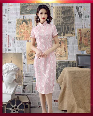 Sheng Coco Королевский синий Cheongsam платья короткий дизайн Лето Новинка Чонсам Qipao Китайский пасторальный стиль плотное платье XXL