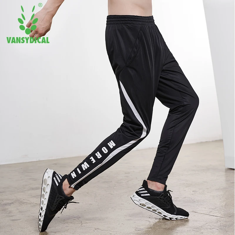 Vansydical спортивные штаны для бега Осень-зима мужские на молнии сбоку с буквами