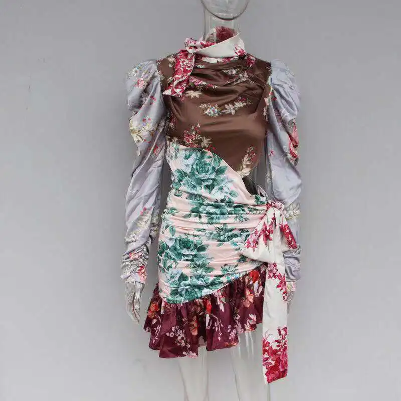 2019 Австралия осень и зима новый контрастная прошивка пояс с длинными рукавами