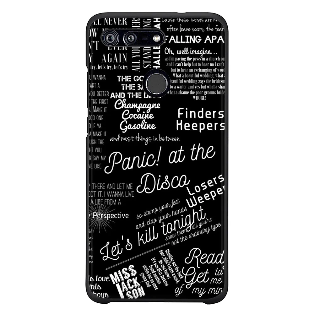 Black Soft TPU Pattern Silicone Back Phone Case for Huawei Nova 3i Cover Honor 7A Pro Coque |
