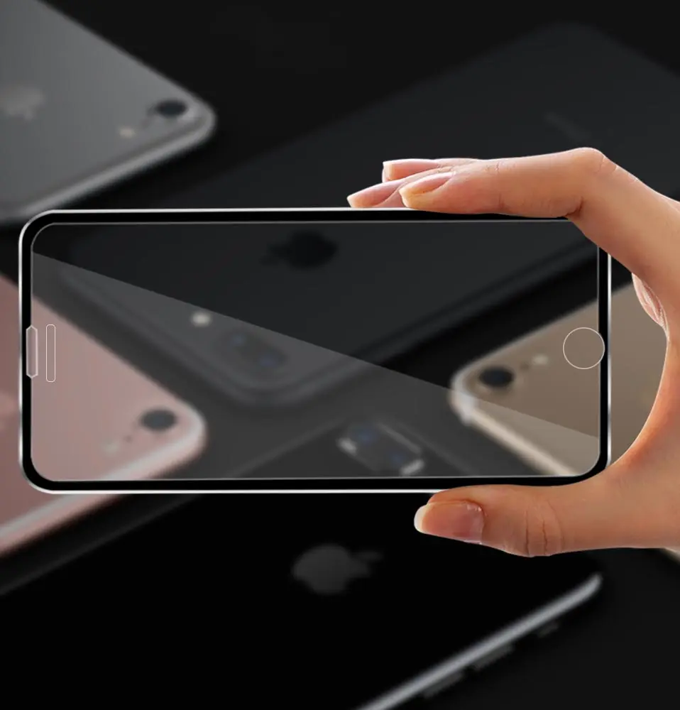 Protective tempered glass for iphone x 6 7 5 s se 6s 8 plus Full screen protector on | Мобильные телефоны и аксессуары