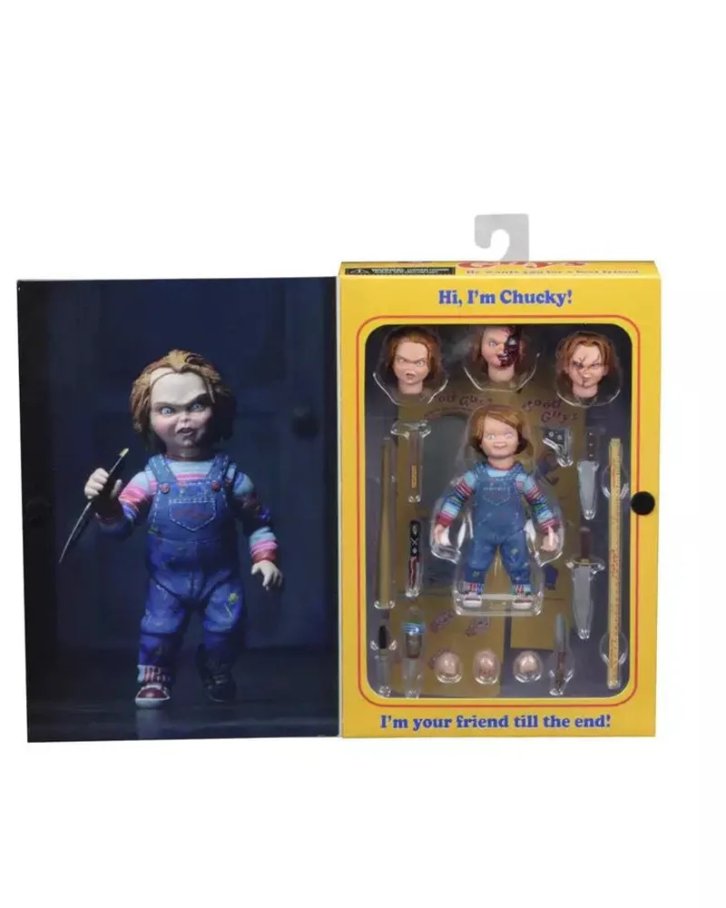 10 см NECA Good Guys Childs PlayUltimate Чаки ПВХ экшн-фигурка Коллекционная модель игрушка