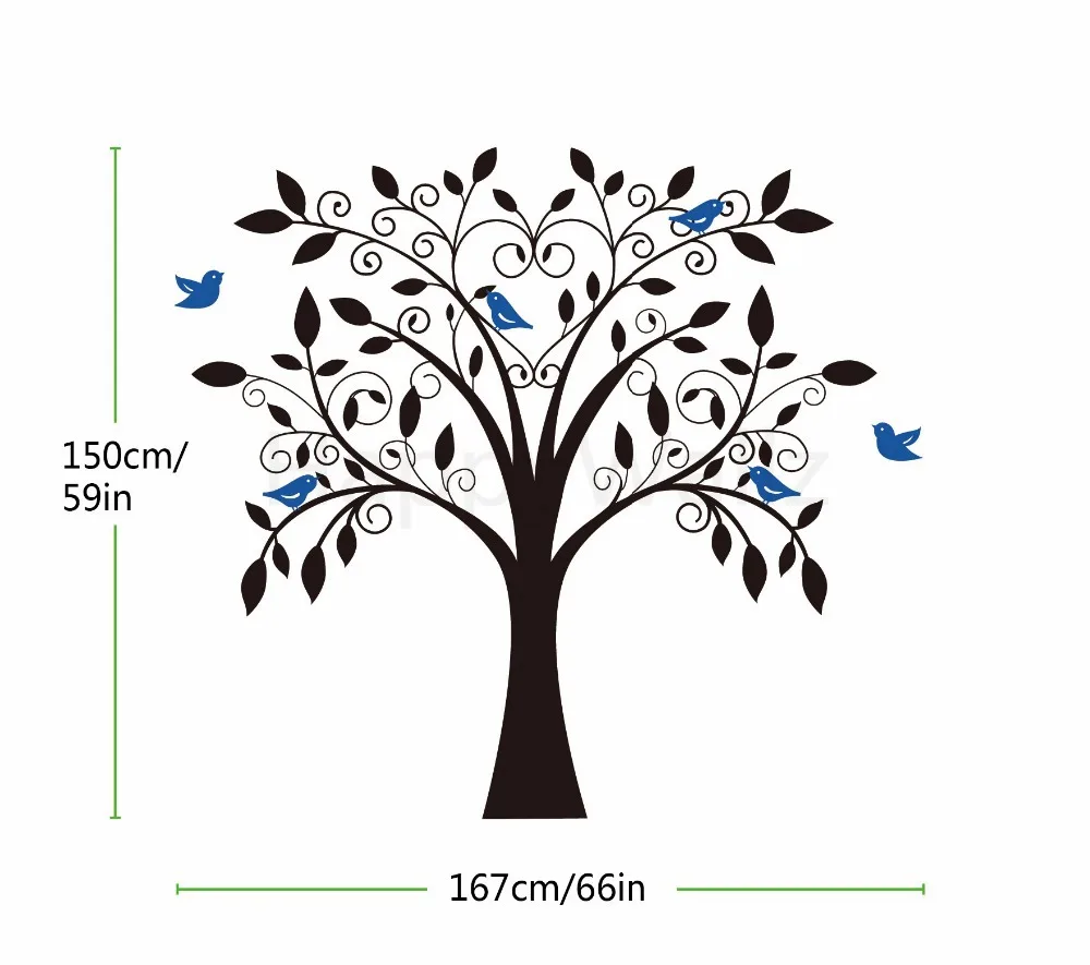 Детское дерево для детской комнаты Наклейка на стену DIY обои стены Декор Горячая