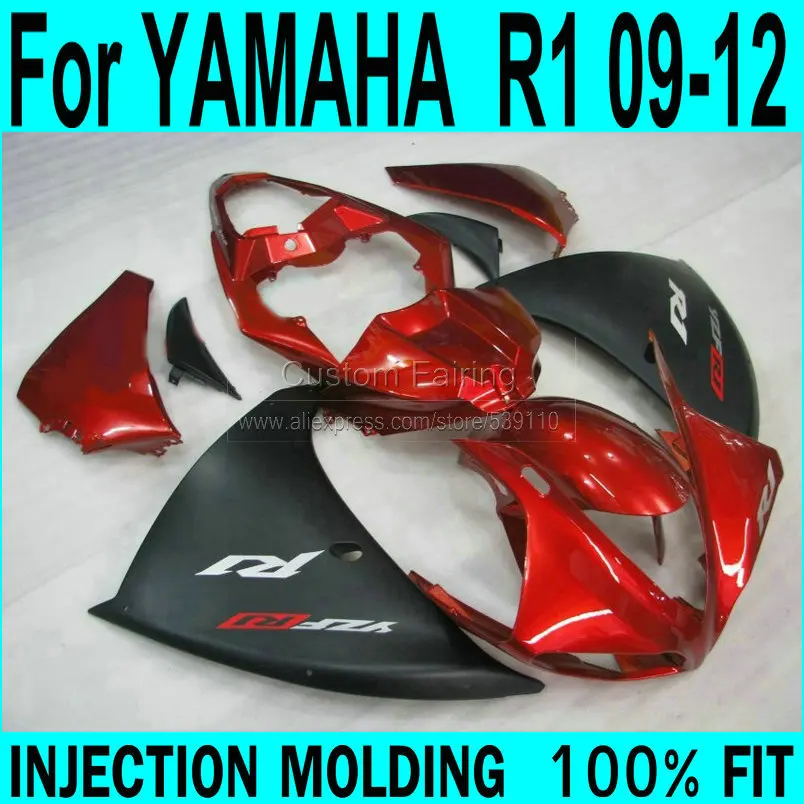 Винно красный комплект обтекателей для YAMAHA R1 2009 2010 2011 2012 2013 Обтекатели (MetaXPic