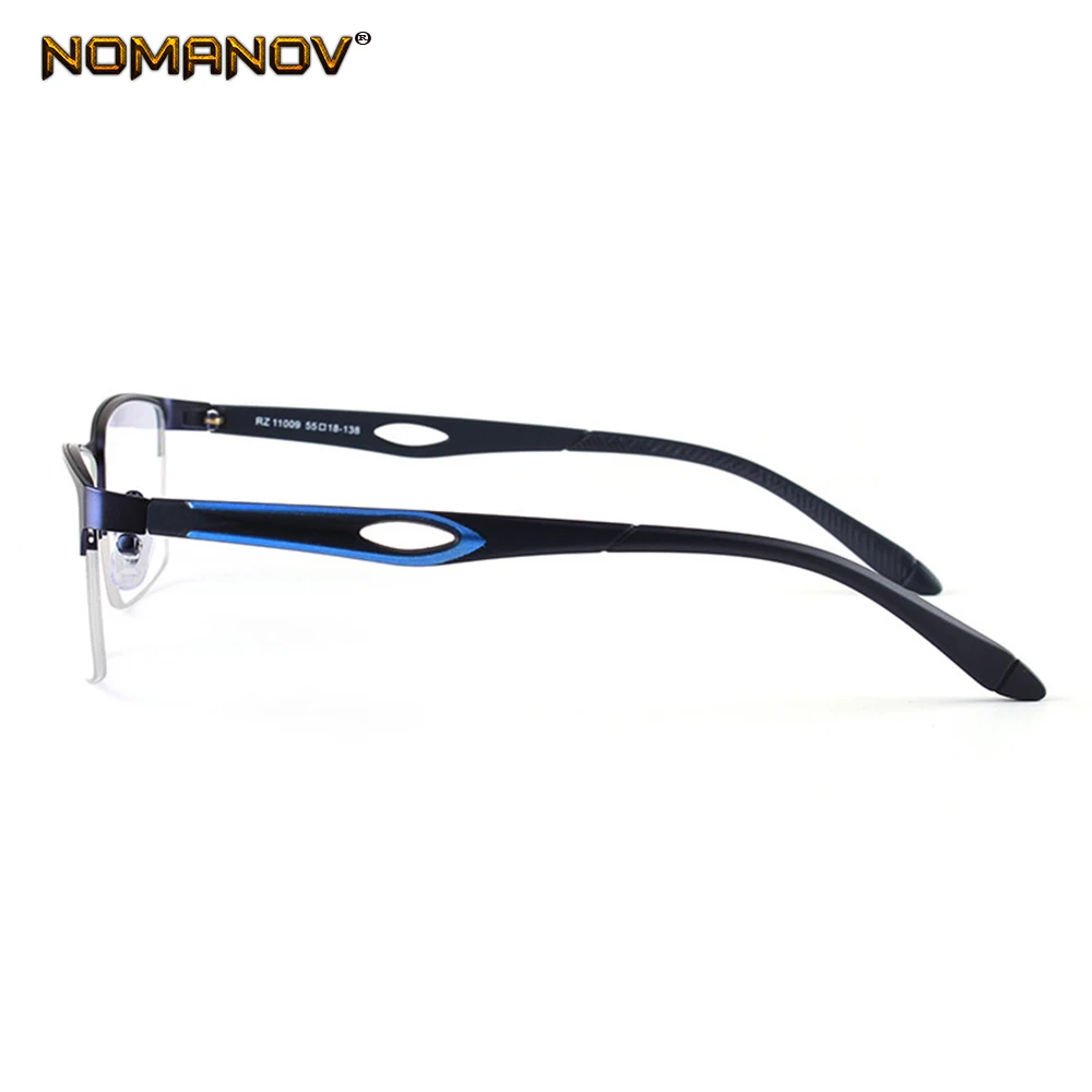 Бизнес Мода полуоправы ретро солнцезащитные очки Рамка из титанового сплава