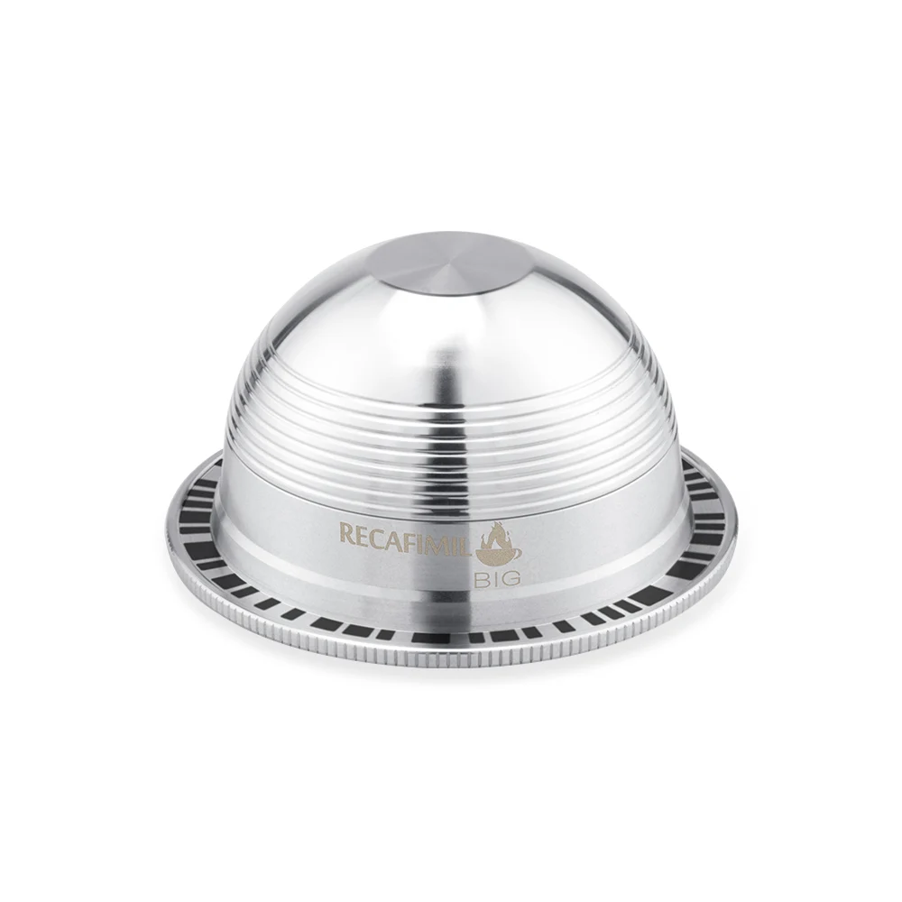 ICafilas безстильной стали многоразовые BigCUP для Nespresso Vertuoline кофе капсулы фильтр