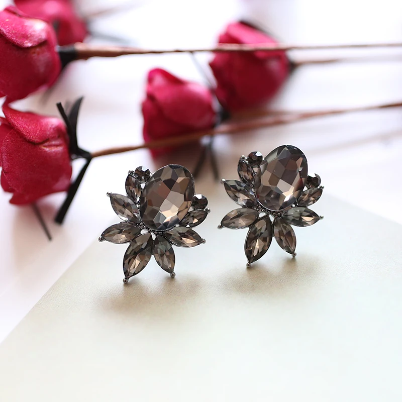 VEYO Popular Luxury Crystal Stud Earrings Elegant Jewelry for women Brand New Design Best Selling | Украшения и аксессуары