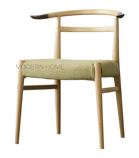 Популярный современный дизайн обеденный стул с подкладкой из твердой древесины