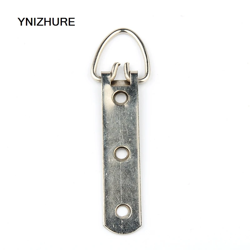 

50pcs 15*25*92MM Photo Hanging Triangle D Rings Golden Picture Frames 3 Hole Hanger Long Solid Silver Fastener Hardware Hook