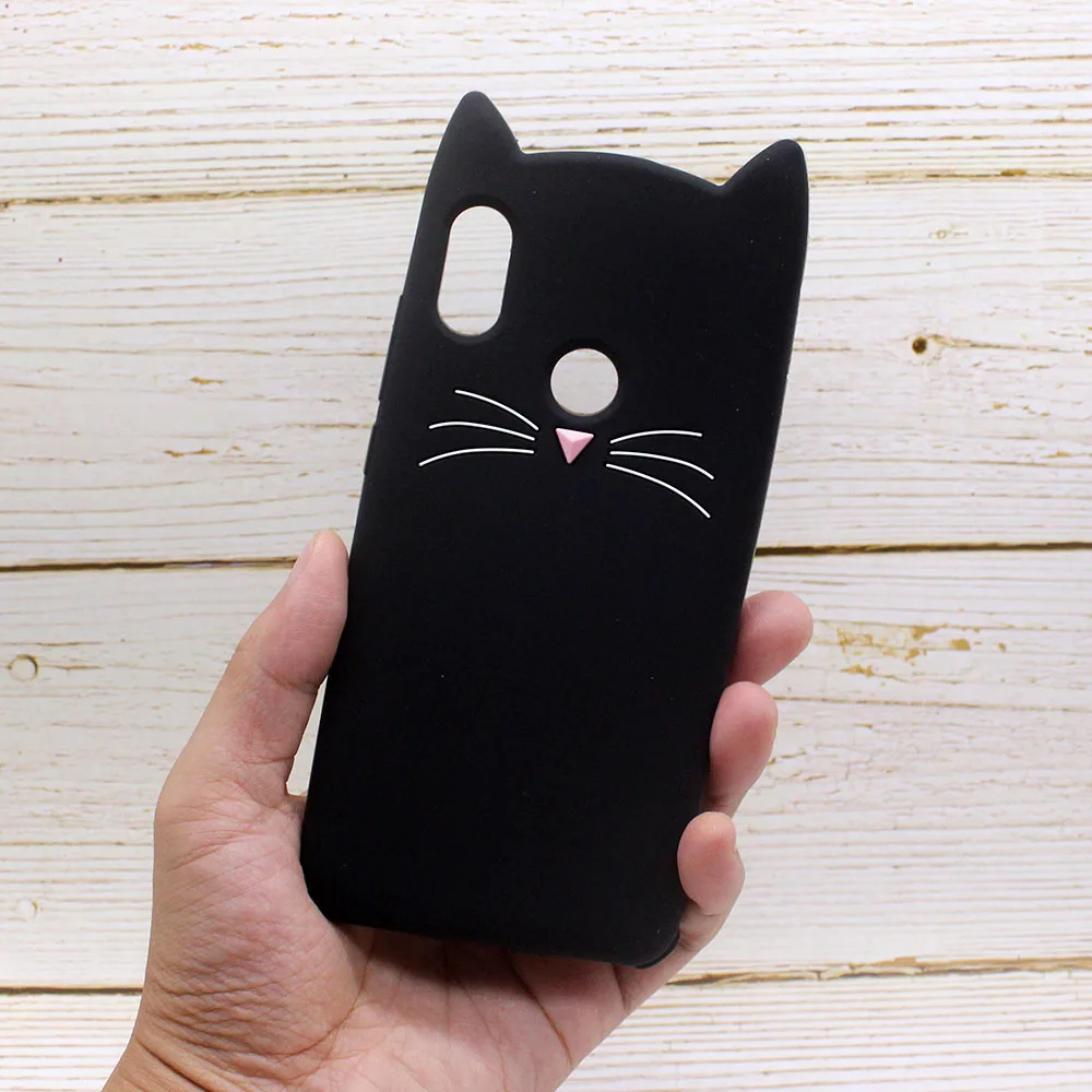 Оригинальный модный блестящий чехол для Xiaomi Redmi Note 5 Pro с милым котом и сердцем
