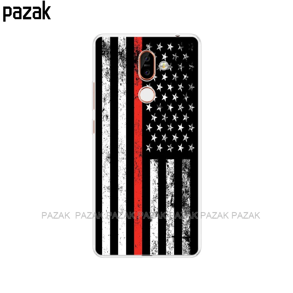 52247 Чехол для nokia 6 6,1 7 plus 8 9 nokia 6 2018x5x6, мягкий силиконовый чехол из ТПУ для задней панели телефона с принтом, окрашенные ракушки, сумки Fundas - Цвет: 52247