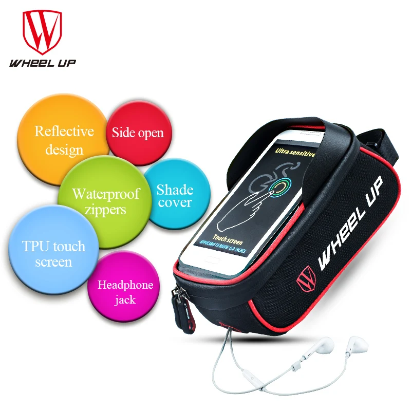 Колеса до непромокаемые передняя молния велосипед мешок MTB Горный Цикл сенсорный